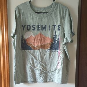 Zoe + Liv Green Yosemite Graphic T-Shirt